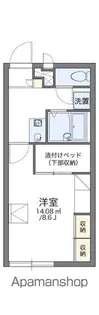 レオパレスサンライズ宮ノ上【2階】の間取り